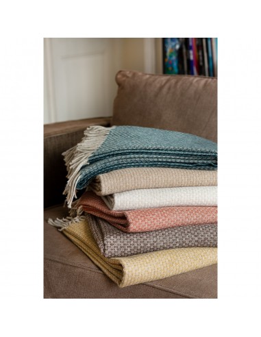 Plaid effet Tweed "Feroe" 130 x 170 cm Toison d'or