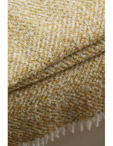 Plaid Alpaga & Laine chevron "Siena" 130 x 170 cm Toison d'or