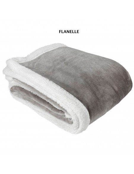 Plaid micro fourrure double face "Week end" Toison d'or