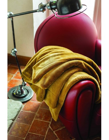 Plaid imitation fourrure "Mellow" 150 x 200 cm Toison d'or