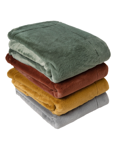 Plaid imitation fourrure "Mellow" 150 x 200 cm Toison d'or