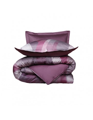 Housse de couette réversible "100% Satin de coton Peigné" / 82 fils /cm²