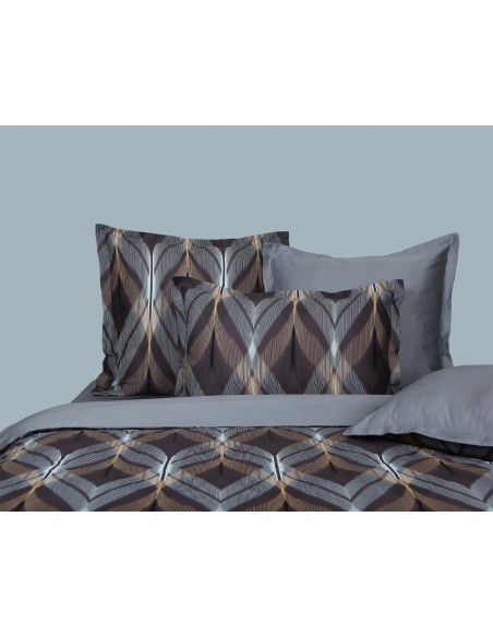 Housse de couette réversible "100% Satin de coton Peigné" / 82 fils /cm²