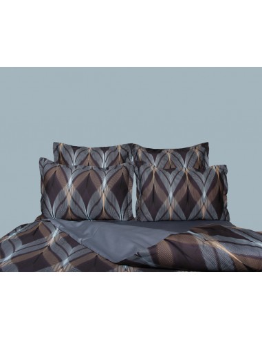 Housse de couette réversible "100% Satin de coton Peigné" / 82 fils /cm²