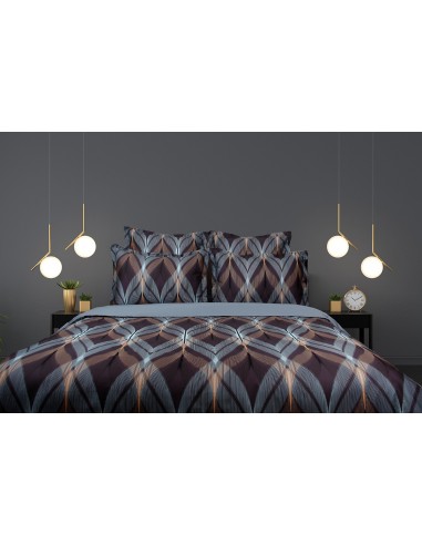 Housse de couette réversible "100% Satin de coton Peigné" / 82 fils /cm²