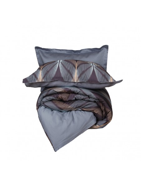 Housse de couette réversible "100% Satin de coton Peigné" / 82 fils /cm²