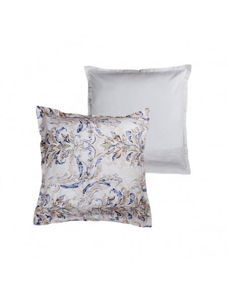 Lot de 2 taies d'oreiller réversible "100% Satin de coton Peigné" / 120 fils /cm²