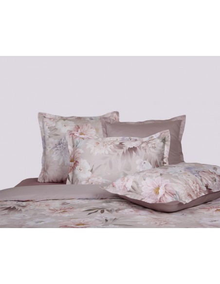 Housse de couette réversible "100% Satin de coton Peigné" / 82 fils /cm²