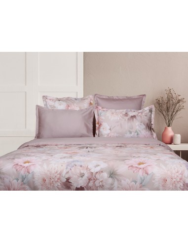 Housse de couette réversible "100% Satin de coton Peigné" / 82 fils /cm²