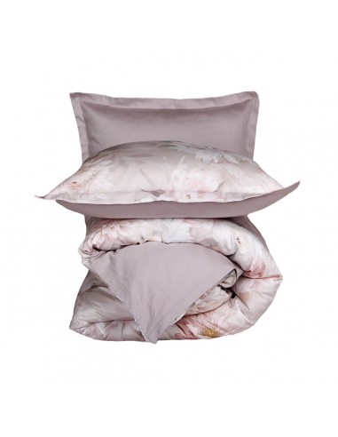 Housse de couette réversible "100% Satin de coton Peigné" / 82 fils /cm²