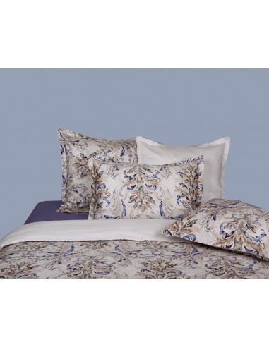 Lot de 2 taies d'oreiller réversible "100% Satin de coton Peigné" / 120 fils /cm²