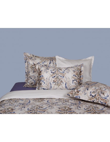 Lot de 2 taies d'oreiller réversible "100% Satin de coton Peigné" / 120 fils /cm²