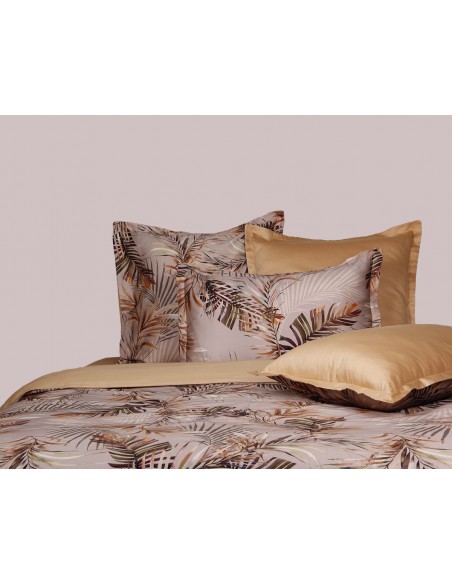 Housse de couette réversible "100% Satin de coton Peigné" / 82 fils /cm²