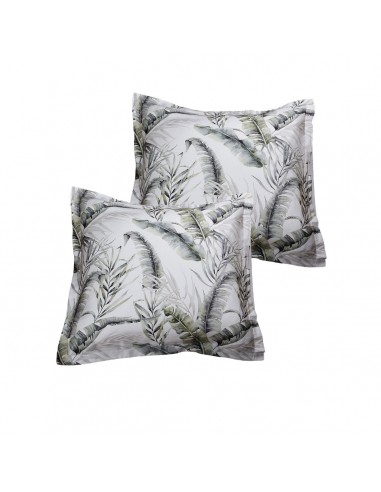 Lot de 2 taies d'oreiller réversible "100% Satin de coton Peigné" / 120 fils /cm²