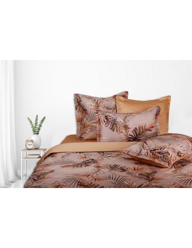 Housse de couette réversible "100% Satin de coton Peigné" / 82 fils /cm²