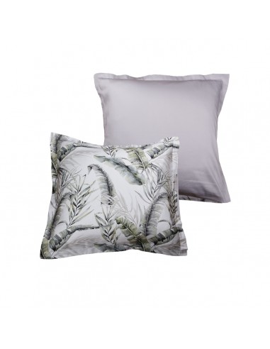 Lot de 2 taies d'oreiller réversible "100% Satin de coton Peigné" / 120 fils /cm²