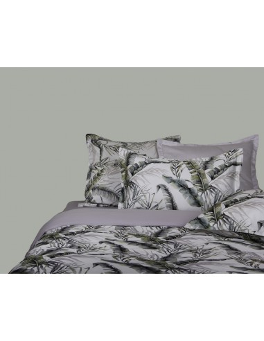 Lot de 2 taies d'oreiller réversible "100% Satin de coton Peigné" / 120 fils /cm²