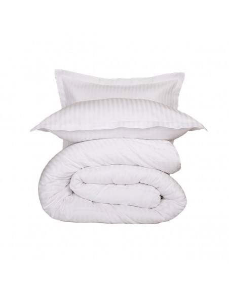 Housse de couette réversible "100% Satin de coton Peigné" / 82 fils /cm²