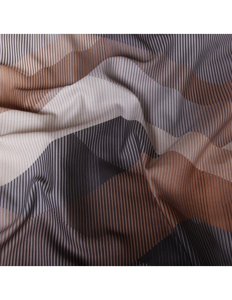 Lot de 2 taies d'oreiller réversible "100% Satin de coton Peigné" / 82 fils /cm²