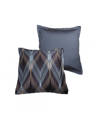 Lot de 2 taies d'oreiller réversible "100% Satin de coton Peigné" / 82 fils /cm²