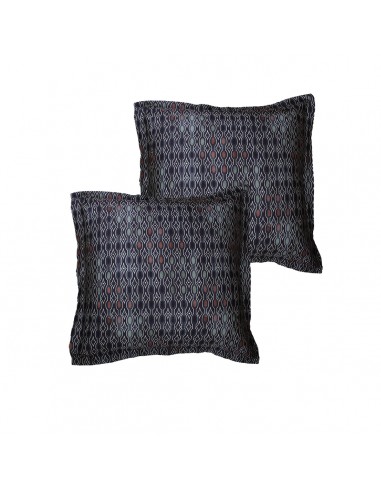 Lot de 2 taies d'oreiller réversible "100% Satin de coton Peigné" / 82 fils /cm²