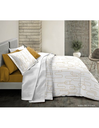 Pack complet Solaris housse de couette pour lit 140 x 190 cm 100% coton / 57 fils/cm²