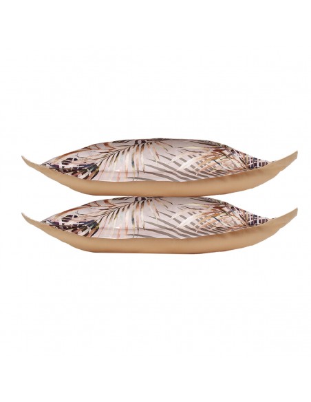 Lot de 2 taies d'oreiller réversible "100% Satin de coton Peigné" / 82 fils /cm²