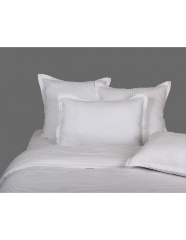 Lot de 2 taies d'oreiller réversible "100% Satin de coton Peigné" / 82 fils /cm²