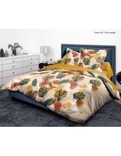Pack complet Colors housse de couette pour lit 140 x 190 cm 100% coton / 57 fils/cm²