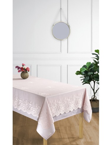 Nappe + Surnappe en dentelle "Style Vintage" toutes dimensions Nappe + Surnappe en dentelle "Style Vintage" toutes dimensions