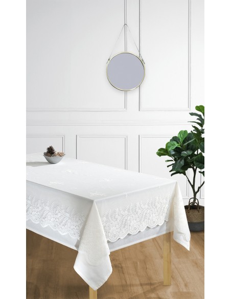 Nappe + Surnappe en dentelle "Style Vintage" toutes dimensions