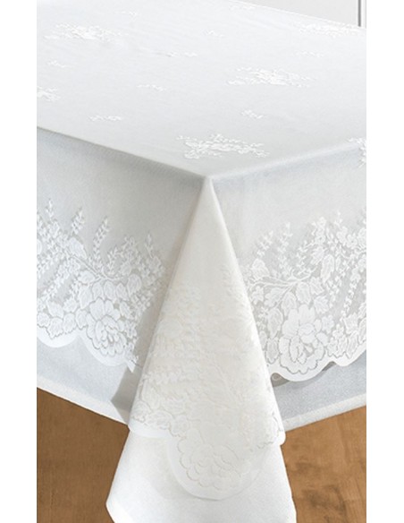 Nappe + Surnappe en dentelle "Style Vintage" toutes dimensions