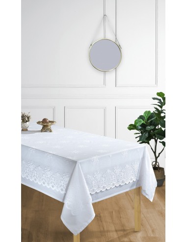 Nappe + Surnappe en dentelle "Style Vintage" toutes dimensions Nappe + Surnappe en dentelle "Style Vintage" toutes dimensions