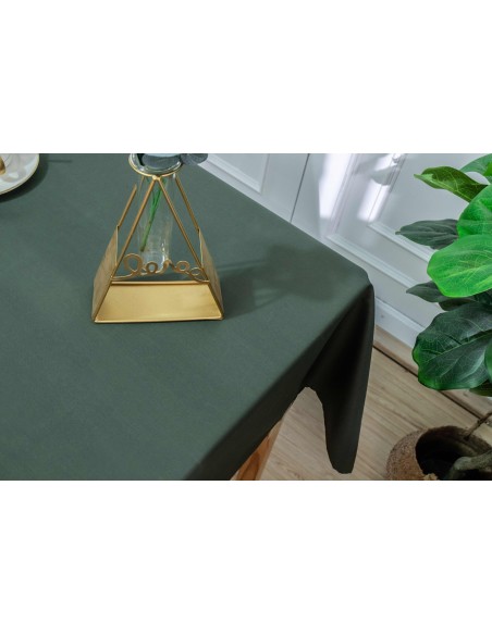Nappe antitache unie Kaki rectangulaire 145 x 240 cm