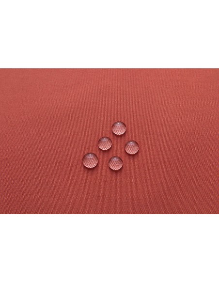 Nappe enduite avec traitement antitache Terracotta rectangulaire 145 x 240 cm