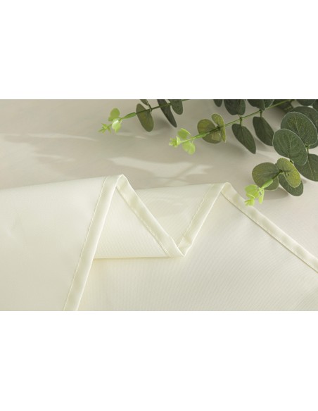 Nappe enduite avec traitement antitache Ecru carrée 180 x 180 cm