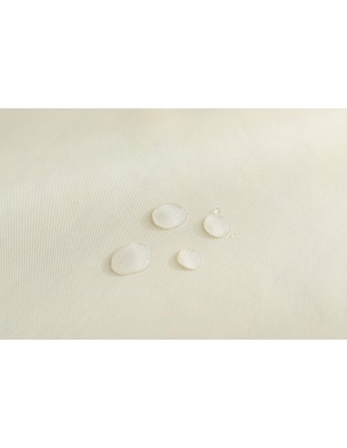 Nappe enduite avec traitement antitache Ecru carrée 180 x 180 cm