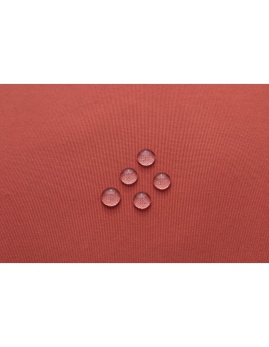 Nappe enduite avec traitement antitache Terracotta carrée 180 x 180 cm