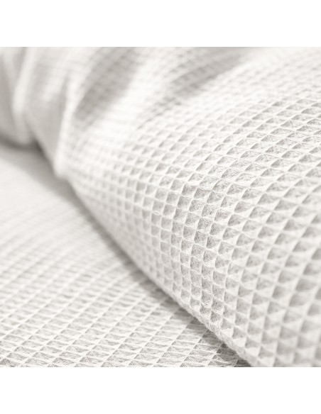 Parure de couette "Nid d'abeille" 140 x 200 pour lit 1 place