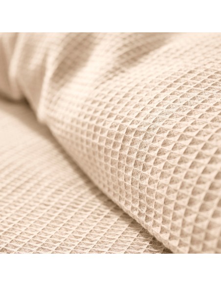 Parure de couette "Nid d'abeille" 140 x 200 pour lit 1 place