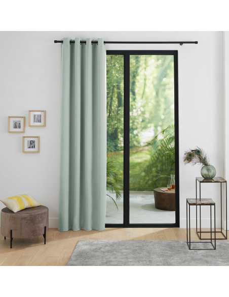 Rideau occultant thermique Céladon 140 x 260 cm