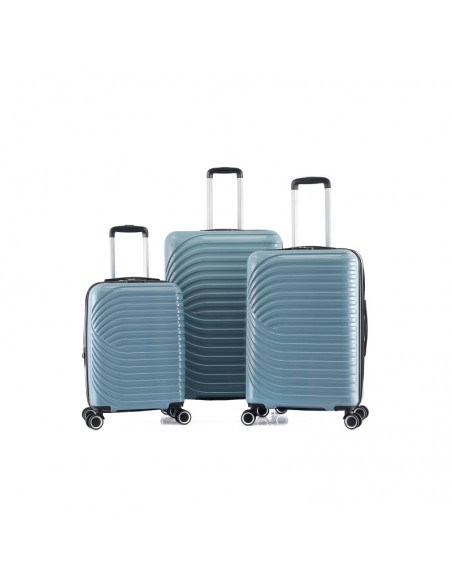 copy of LOT DE 3 VALISES EXTENSIBLE RIGIDE TROLLEY POLYCARBONATE - LYS PARIS