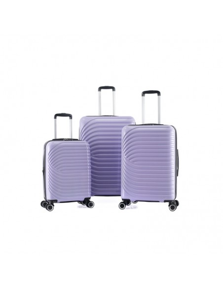 copy of LOT DE 3 VALISES EXTENSIBLE RIGIDE TROLLEY POLYCARBONATE - LYS PARIS