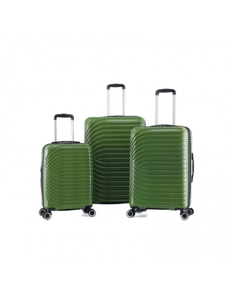 copy of LOT DE 3 VALISES EXTENSIBLE RIGIDE TROLLEY POLYCARBONATE - LYS PARIS