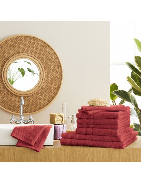 Pack complet éponge 10 pièces "Spa" salle de bain / 400 gr/m²