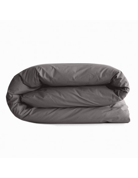 Housse de couette 140 x 200 cm "Premium" pour lit 1 place Ardoise