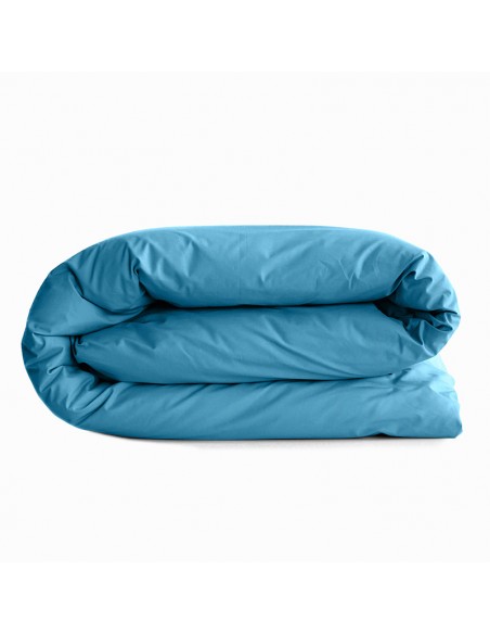 Housse de couette 140 x 200 cm "Premium" pour lit 1 place Cyan