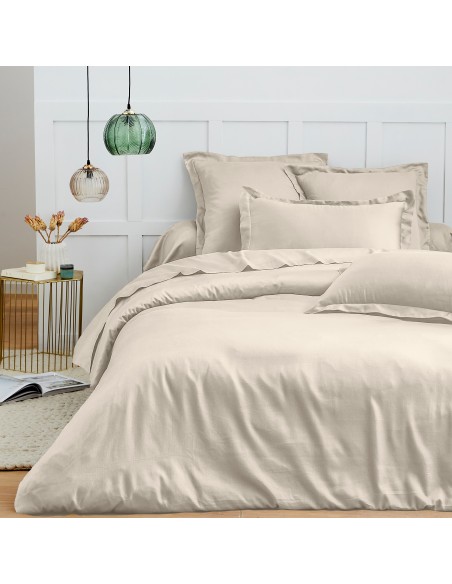 Housse de couette 240 x 220 cm "Premium" pour lit 2 places Sable