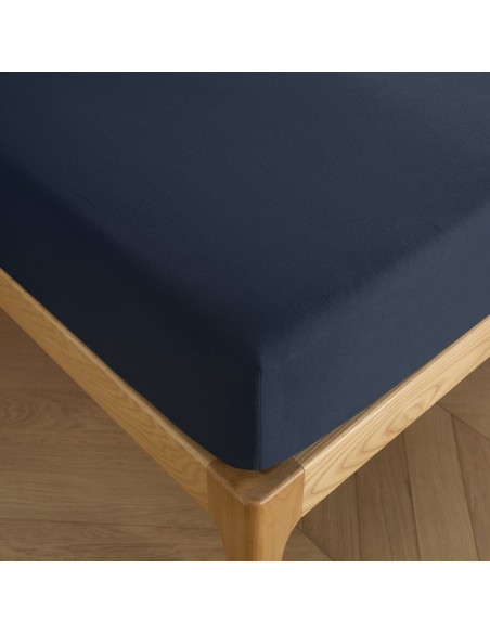 Drap housse 90 x 190 cm bonnet 30 cm "Premium" pour lit 1 place