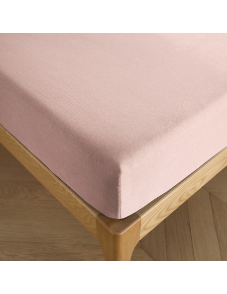 Drap housse 90 x 190 cm bonnet 30 cm "Premium" pour lit 1 place